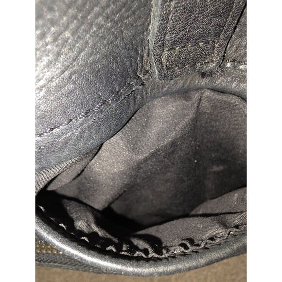 Milo Purse Genuine Leather Organizer Bag Black Shoulder Crossbody Canada - Picture 10 of 14